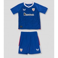 Camisa de Futebol Athletic Bilbao Equipamento Principal Infantil 2024-25 Manga Curta (+ Calças curtas)